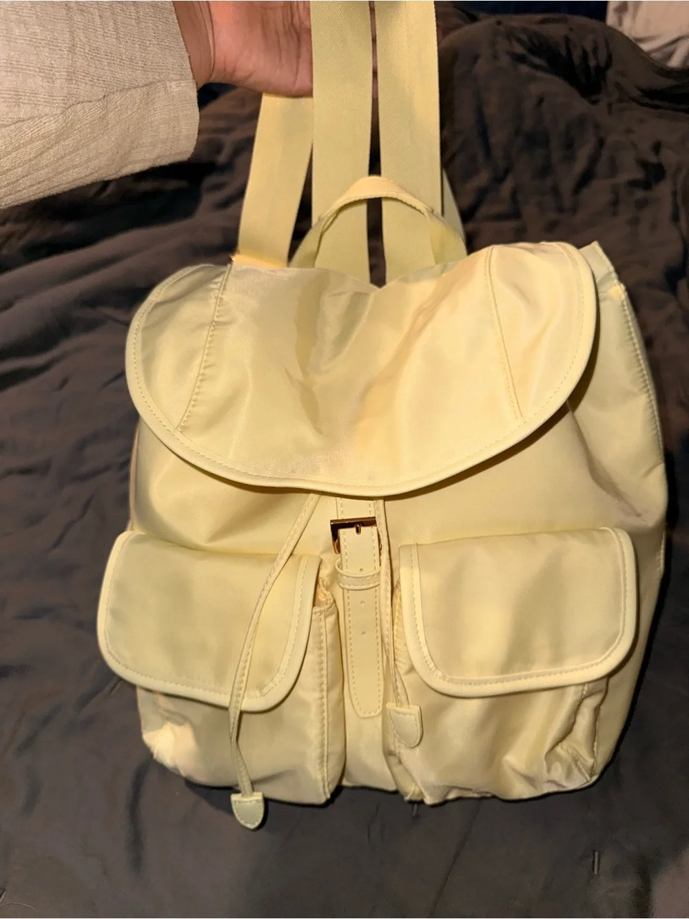 Women's Backpack - Minimal Backpack Baby Yellow